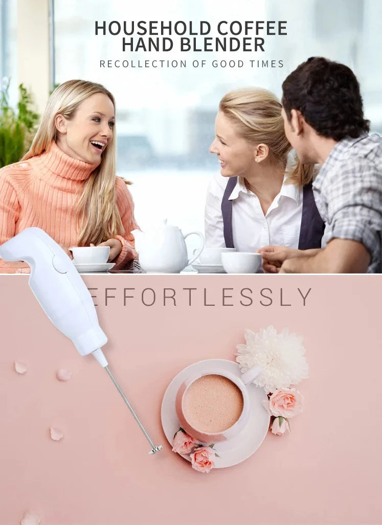 Multifunctional Electric Mini Milk Frother Portable Eggbeater Blender Food Mixing Stirrer Foamer  Automatic For Coffee Milkshake