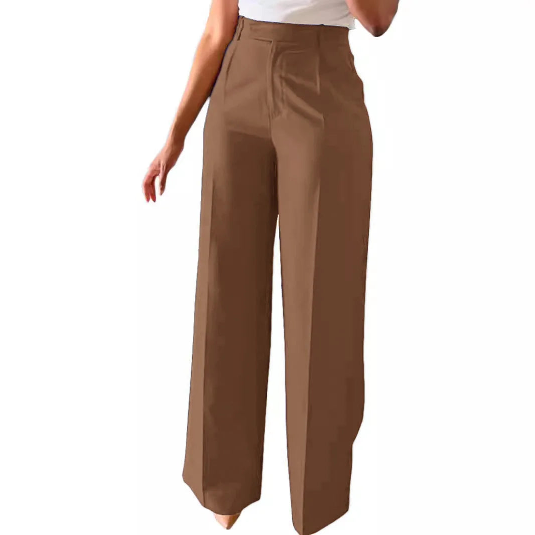 2025 New Pants Commuting High Waist Drape Straight Pants Formal Pants Casual Suit Long Pants Women