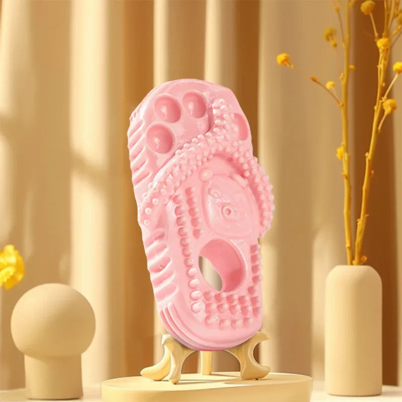 Pet Dog TPR Toy Bite-resistant Slippers Gnawing Teeth Cleaning Schnauzer Teddy Puppy Pet Products Dental Cleaning Slipper Toy