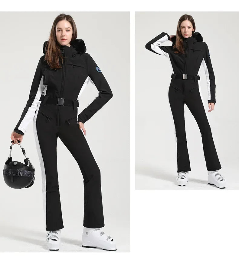 Skiing Suites 2025 Winter Snowboard Wear Outdoor Sports Overalls New 1PS Warm Female Ski Clothing Windproof Waterproof Jumpsuits
