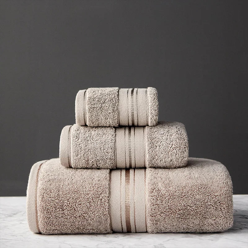 Egyptian Cotton Bath Towels Towels Combed Face Towels Set or Individually Suitable for Sports Travel Home Hotel and Bathroom Use