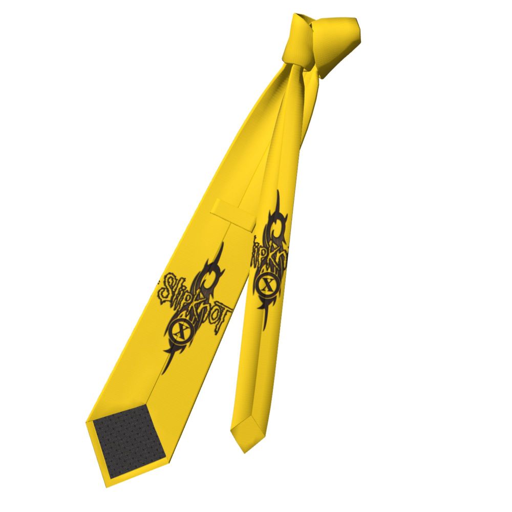Slipknots Neckties Men's Customized Silk Heavy Metal Rock Music Gift Neck Tie for Office