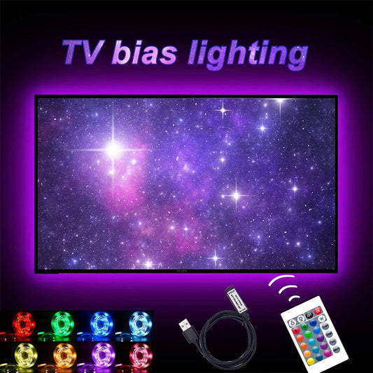 Led Strip Lights For Tv Smart Led Tape Light Usb 5V Led Lights Strip Remote Control Led Ribbon Strip Rgb Lighting Decoration