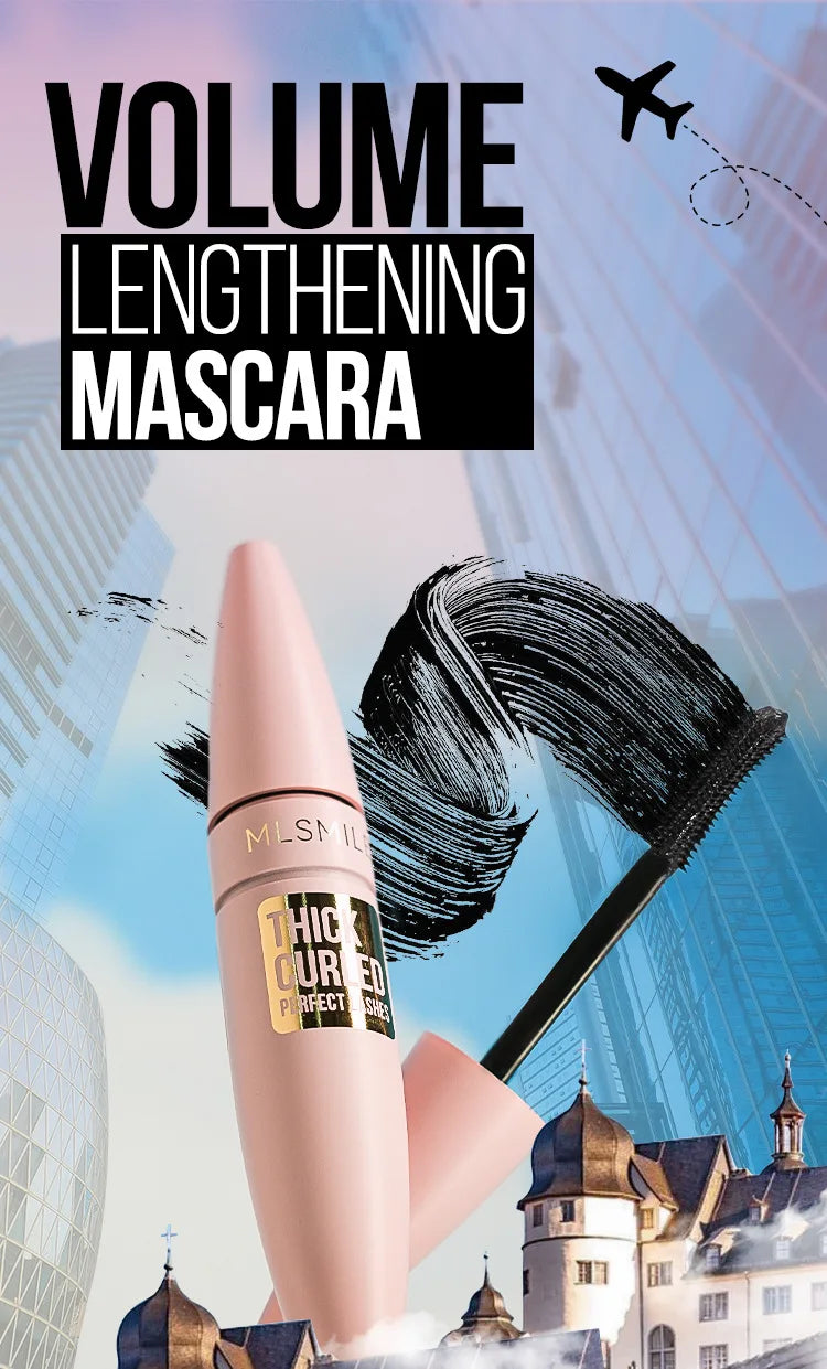 Colorful Mascara Thick Curl Waterproof Natural Eyelash Lengthens Long Lasting Quickly Dry Blue Brown Black Mascara Eye Makeup