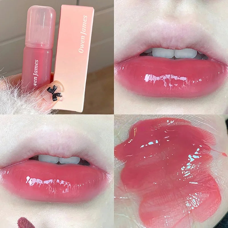 Glossy Non-stick Cup Lip Gloss Long Lasting Cheek Mud Lip Plumper Tinted Lip Lipstick Lip Makeup Cosmetics