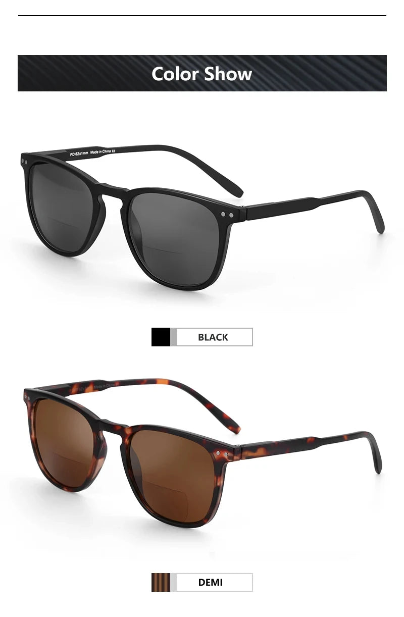 ZENOTTIC Classic Square Prescription Sunglasses Retro Progressive Sun Glasses For Men Women UV400 Protection Shades