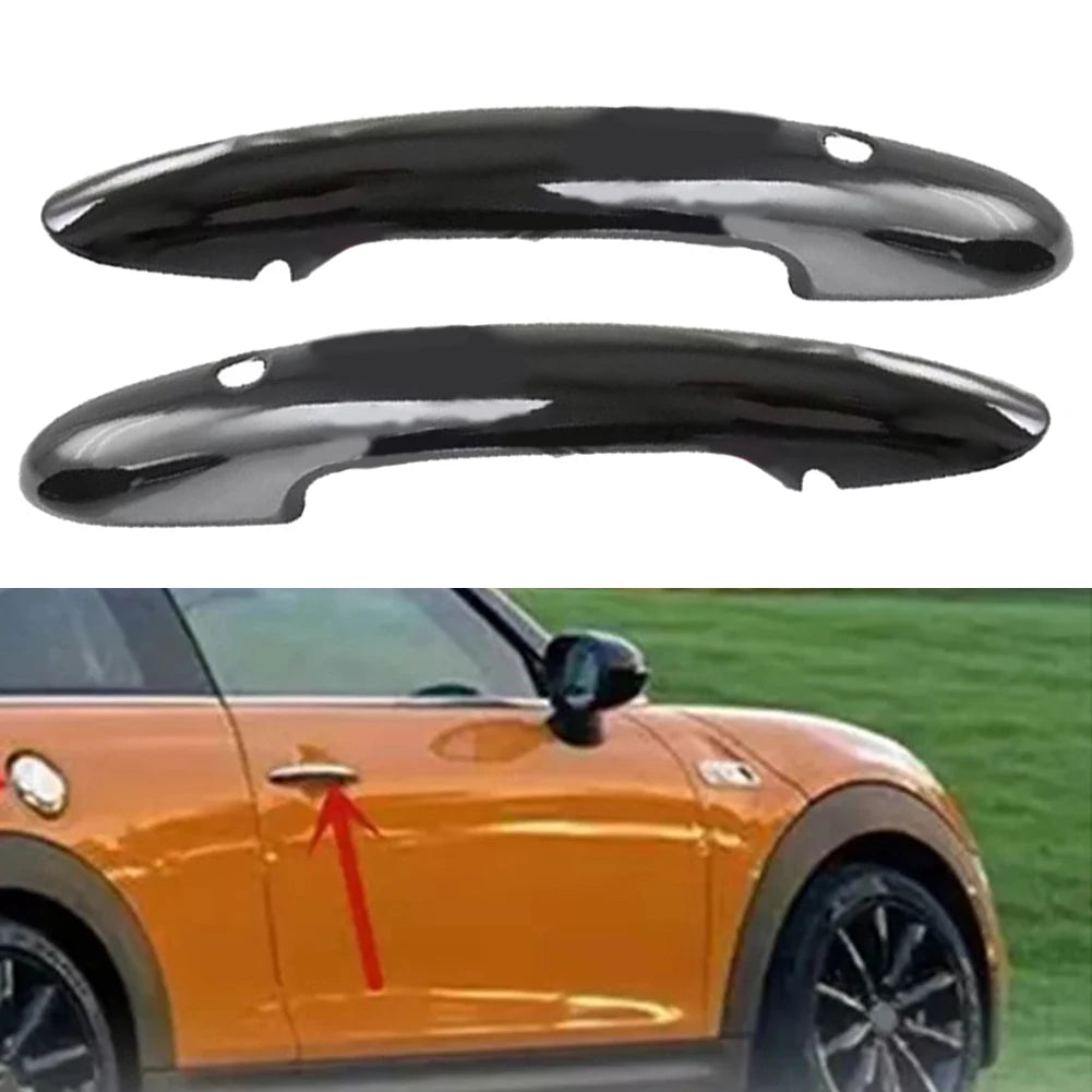 2 Pcs Car Glossy Black Door Handle Cover Exterior Parts For MINI For COOPER F54 F55 F56 F57 F60 For Both Left Right Hand Drive