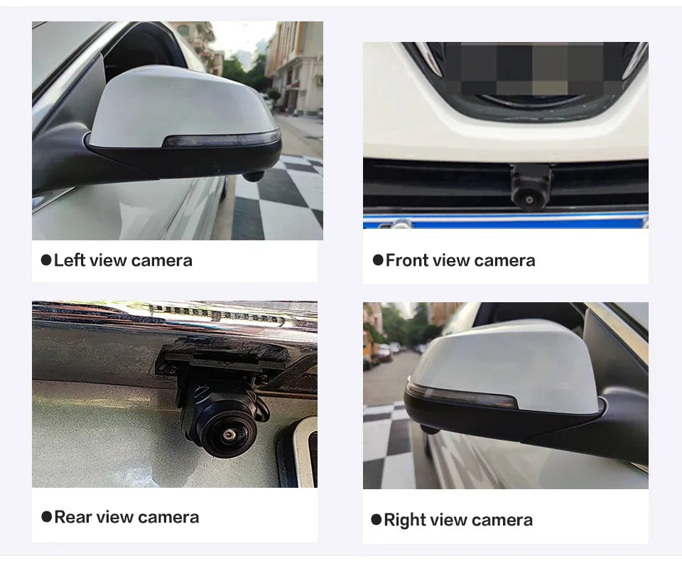 Universal 3D Bird View 360 Degree Surround Camera AHD 1080P /720P Rear / Front / Left / Right Accessorie For Car Android Radio