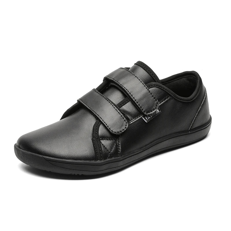 Mens/Women Barefoot Walking Shoes Wide Toe Zero Drop Minimalist Shoes Leather Comfortable Casual Shoes for Gym Driving Office