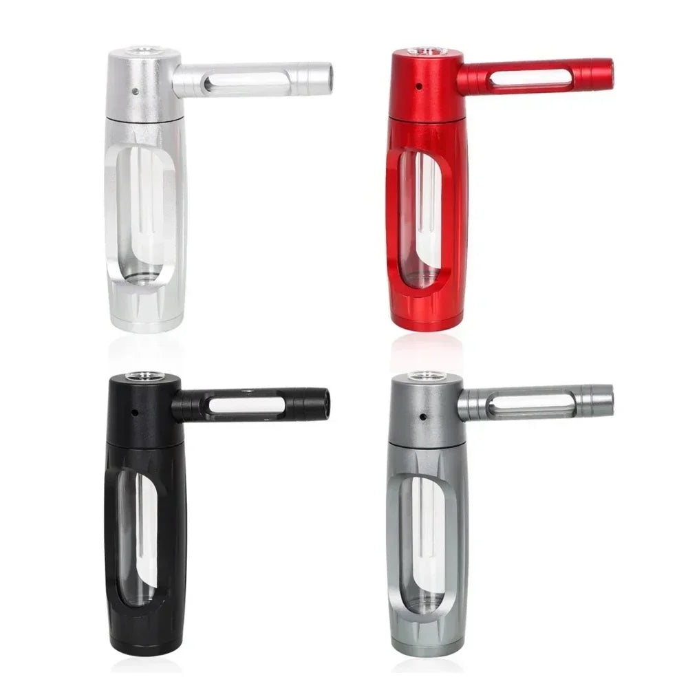 Handheld Smoking Pipe Grass Hookah Set with Dry Burning Glass Tobacco Bowl Cigarette Filters Shisha Pipes Smoke Accessories