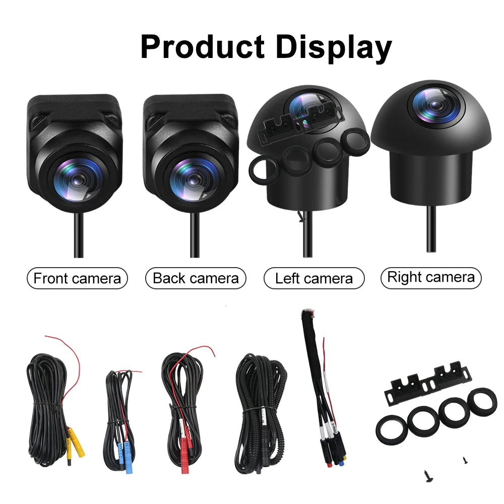 UHD 3D 360 Panoramic Camera Rear View Camera Car Bird View System 4 Camera  Rear/Front/Left/Right 3D 360 Cam