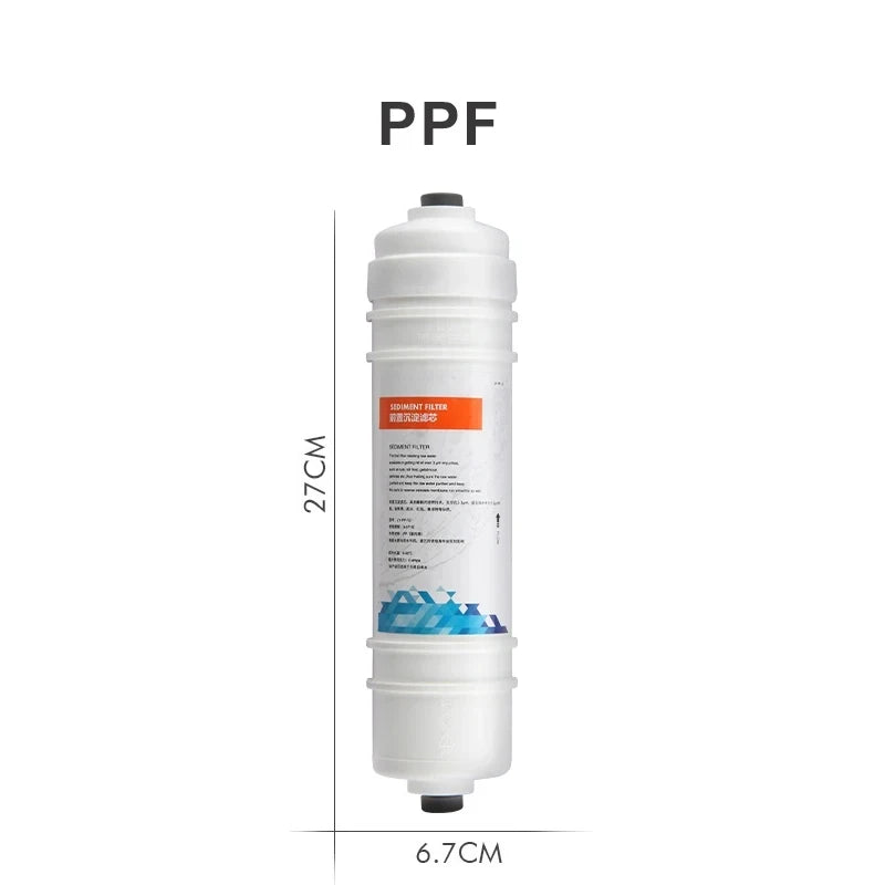 Waternoble 10 Inch Water Filter Replacement PP Cotton & T33 Activated Carbon Filter Chlorine Removal Water Purification System