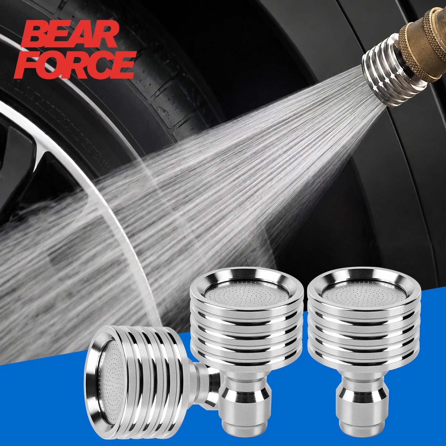 Pressure Washer Tips, Spray Nozzle, Soft Rain Shower Head, with 1/4" Quick Plug, Car Washing, Car Cleaning, Garden Watering