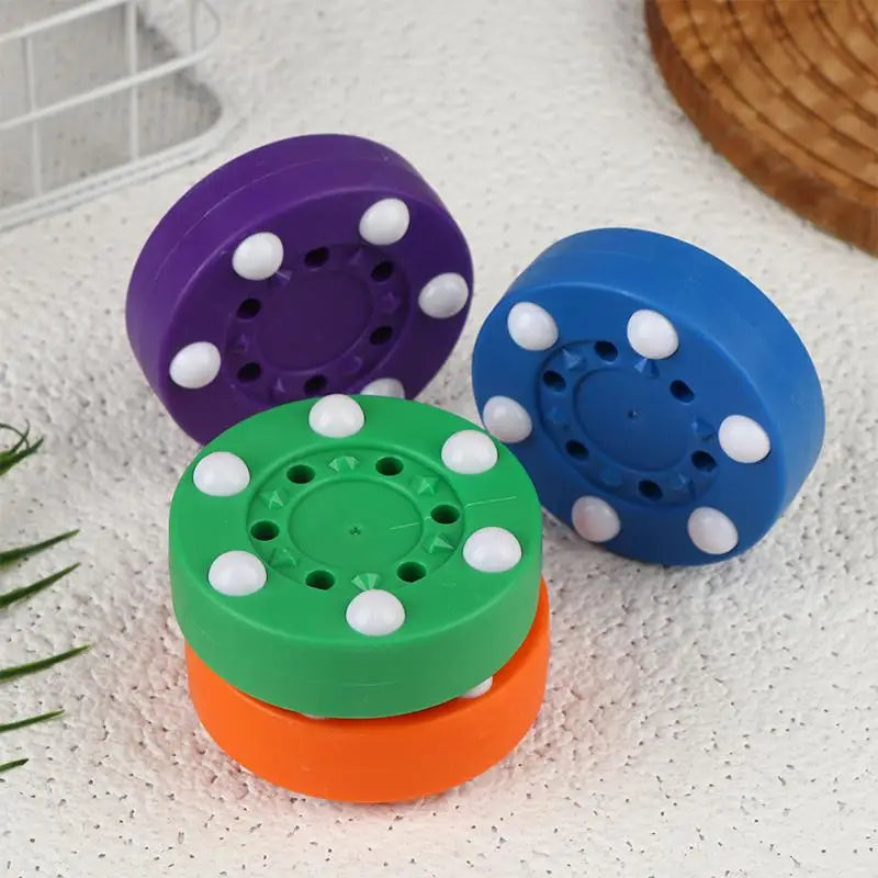 New Inline Roller Hockey Training Puck With 6 Balls For Street Hockey Skate Practice Passing Skill Builder