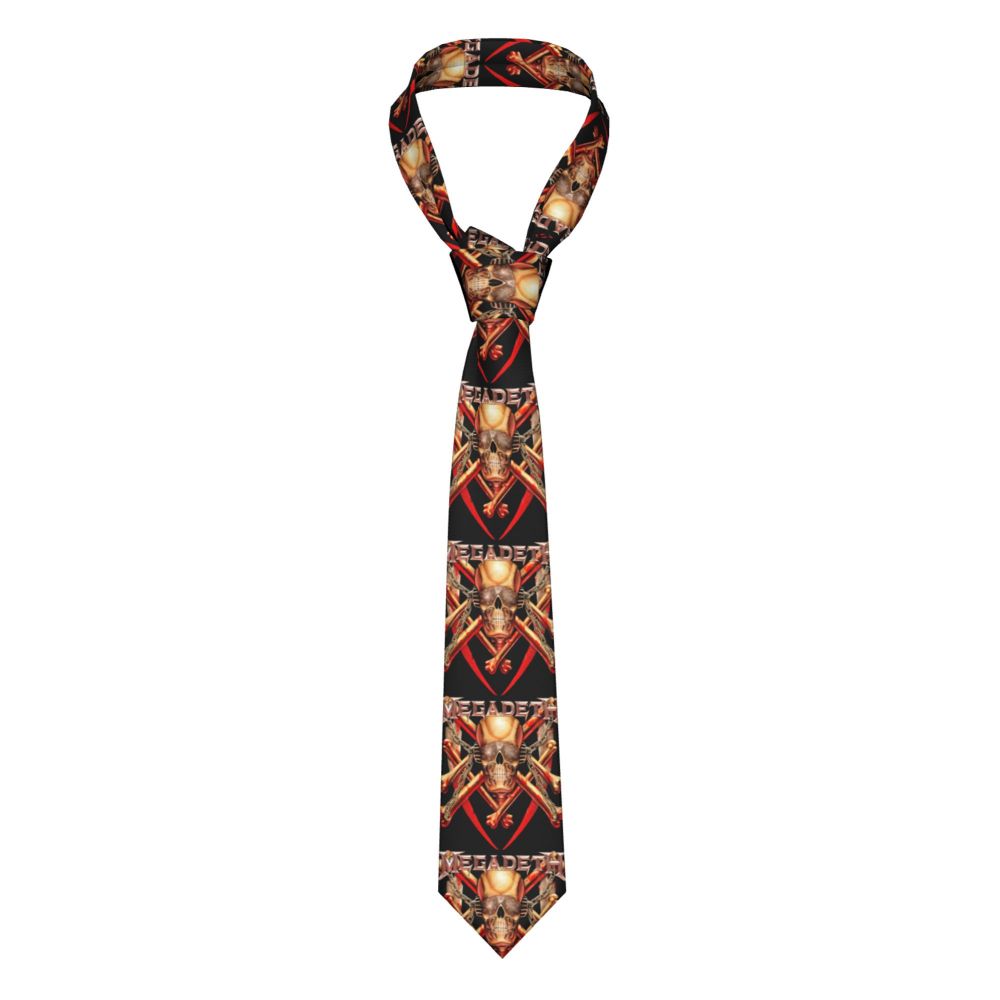 Slipknots Neckties Men's Customized Silk Heavy Metal Rock Music Gift Neck Tie for Office