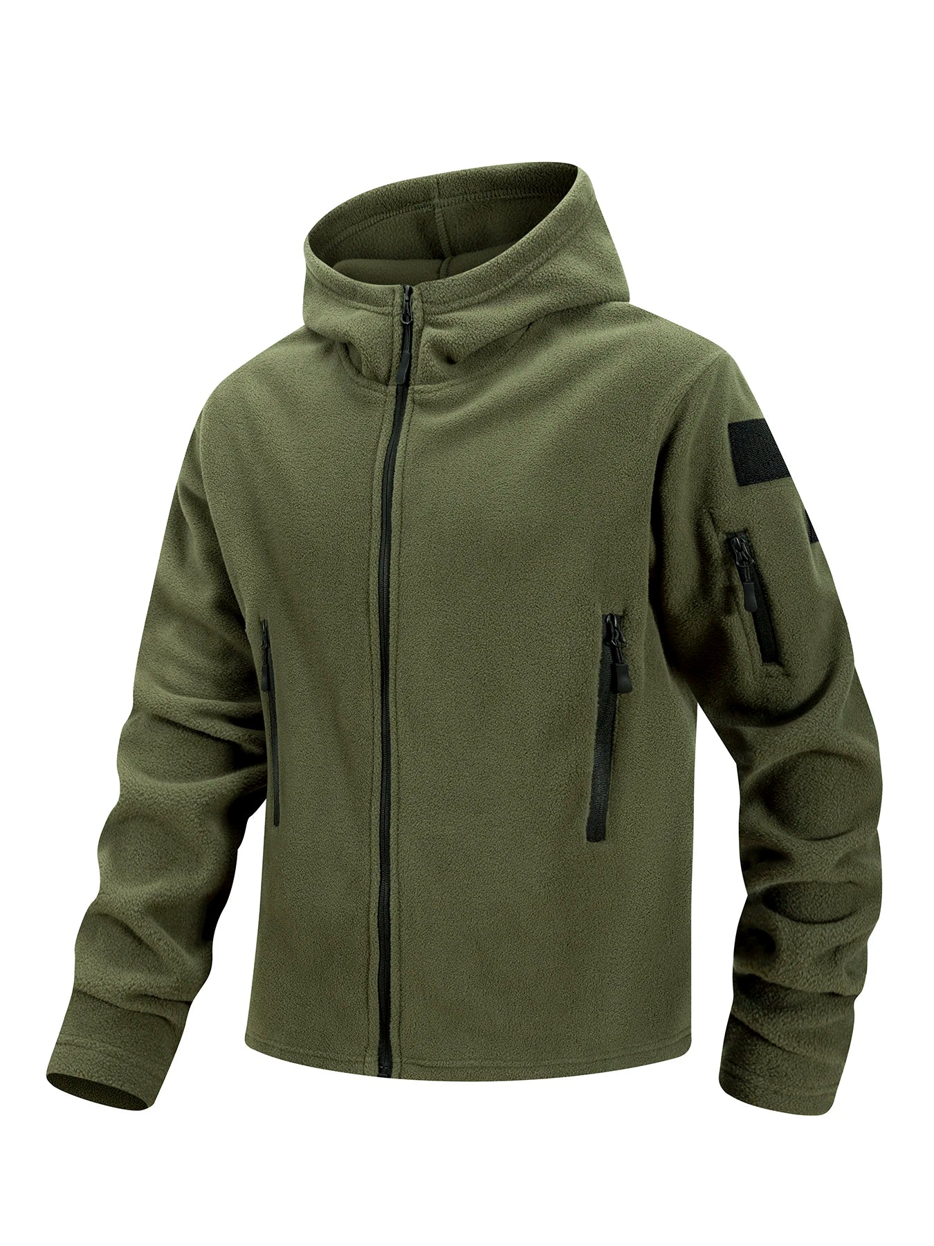 Men's Winter Fleece Jackets Coats Tactical Hiking Jackets Outdoor Camping Trekking Multi Pockets Work Outwear Climbing Overcoat