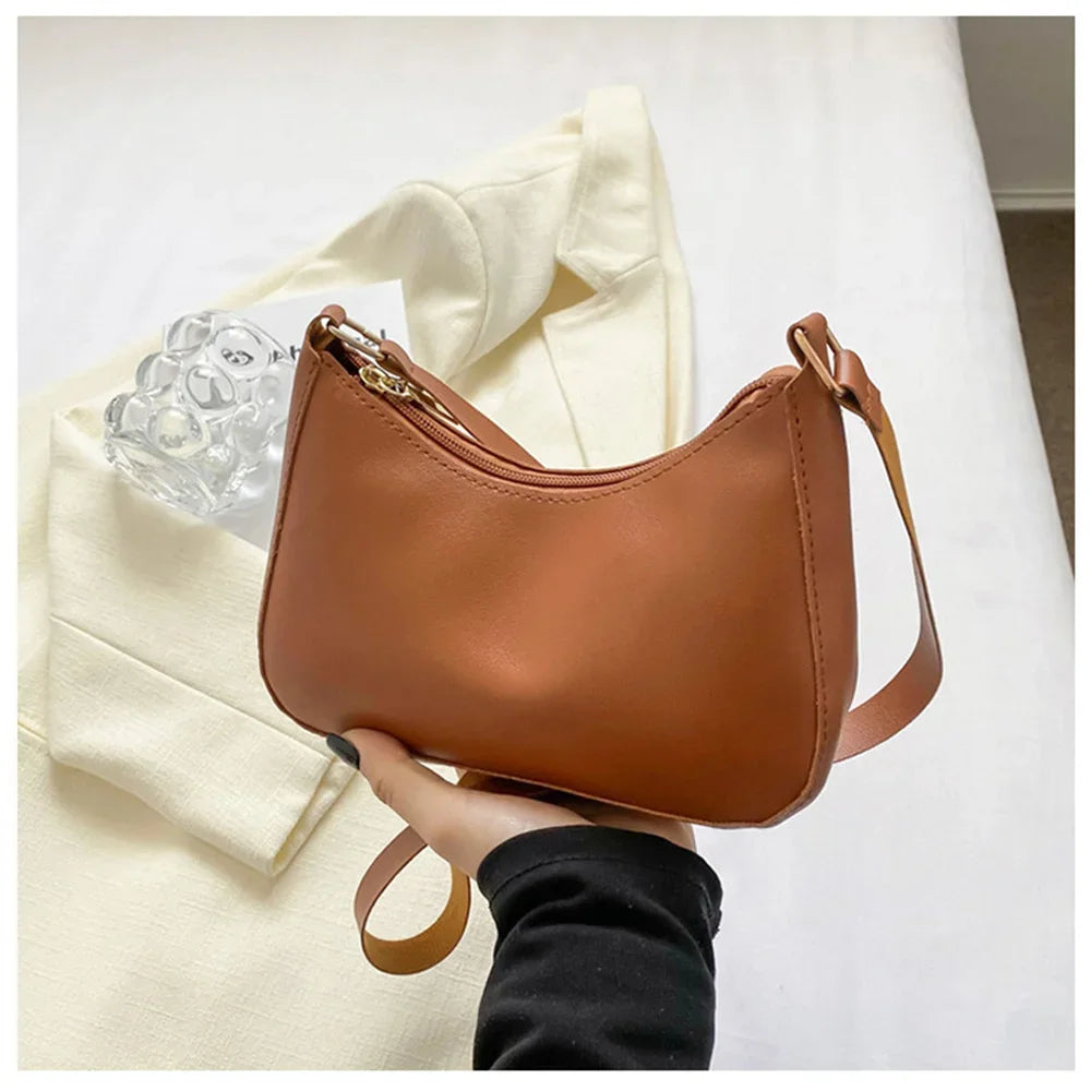 2022 Women's Bag Women's Fashion Handbags Freeshiping Low Price Retro Designer Luxury Bag Solid Color PU Leather Shoulder Bags
