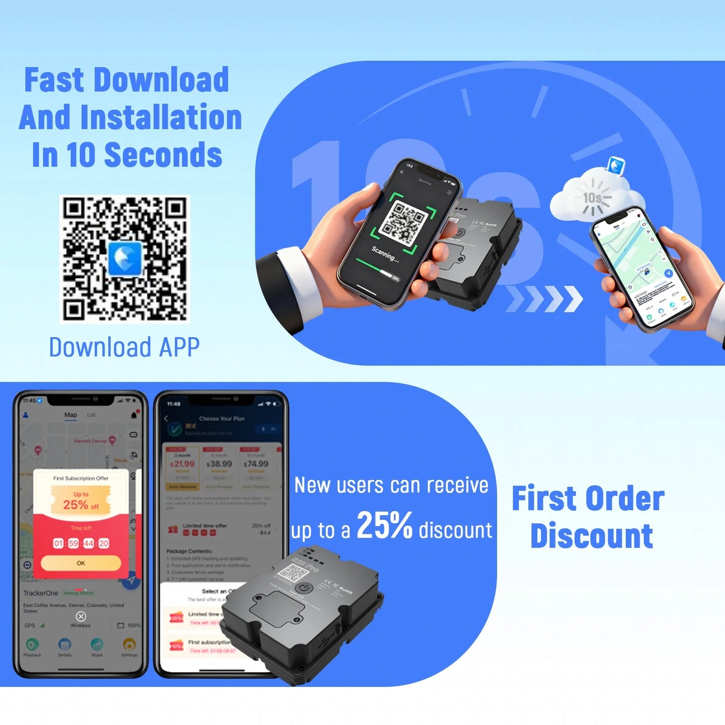 4G GPS Tracker Car Motorcycl Alarm Tracking Real-time GPS Locator Device Anti-theft Alarm Geo-Fence Position APP
