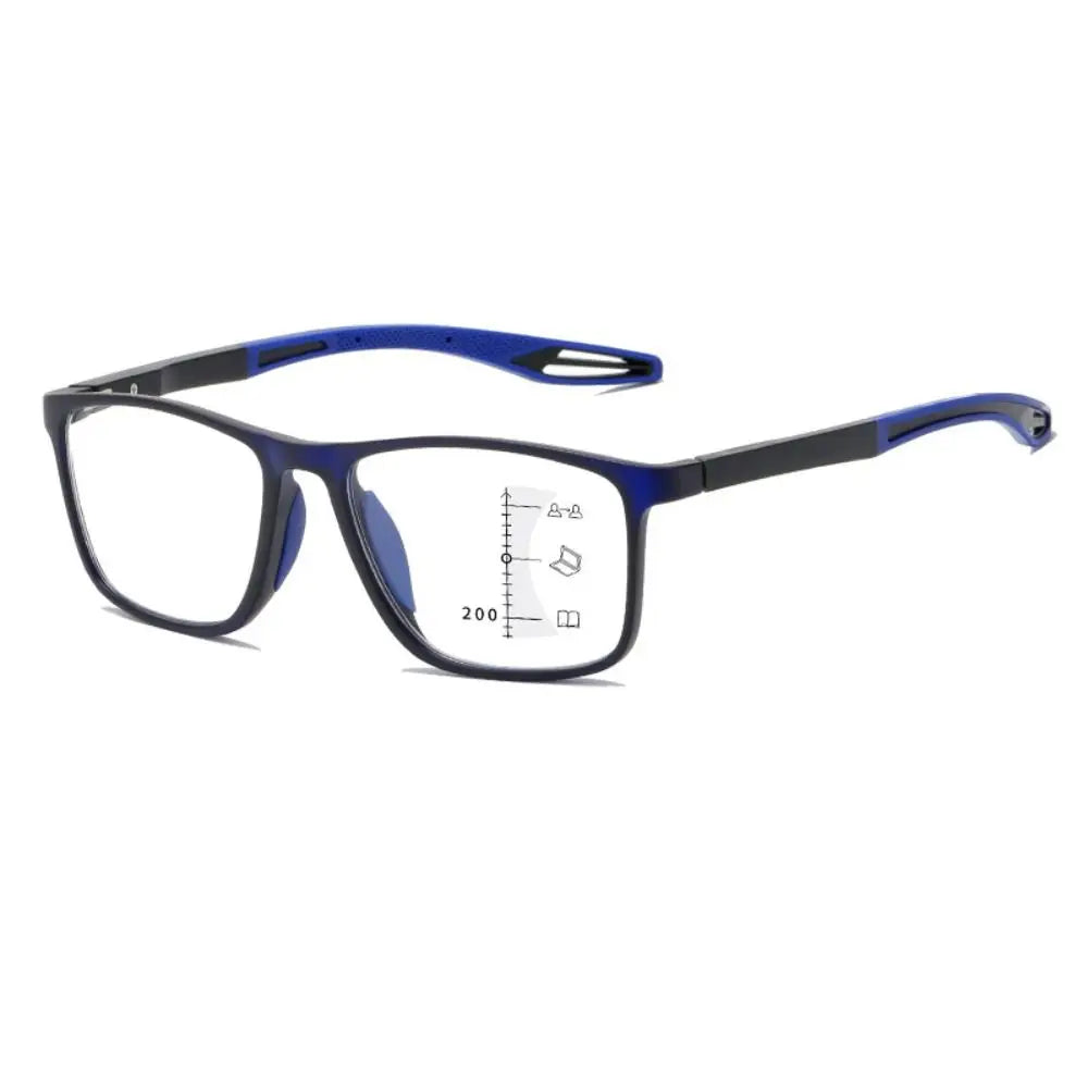 Soft Multifocal Progressive Reading Glasses TR90 Anti Blue Light Near Far Eyewear Men Women's Large Frame Farsight Eyeglasses ﻿
