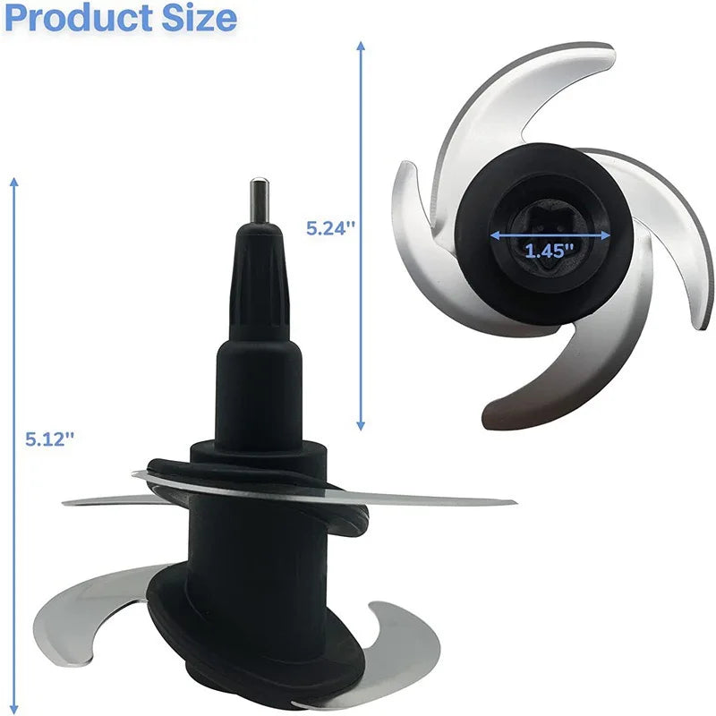 Blender 4-Blade Replacement for Ninja 64-oz Food Processor Bowl Chopping Blade Fits BL682 BL770 BL910 BN600 BN601 BN801