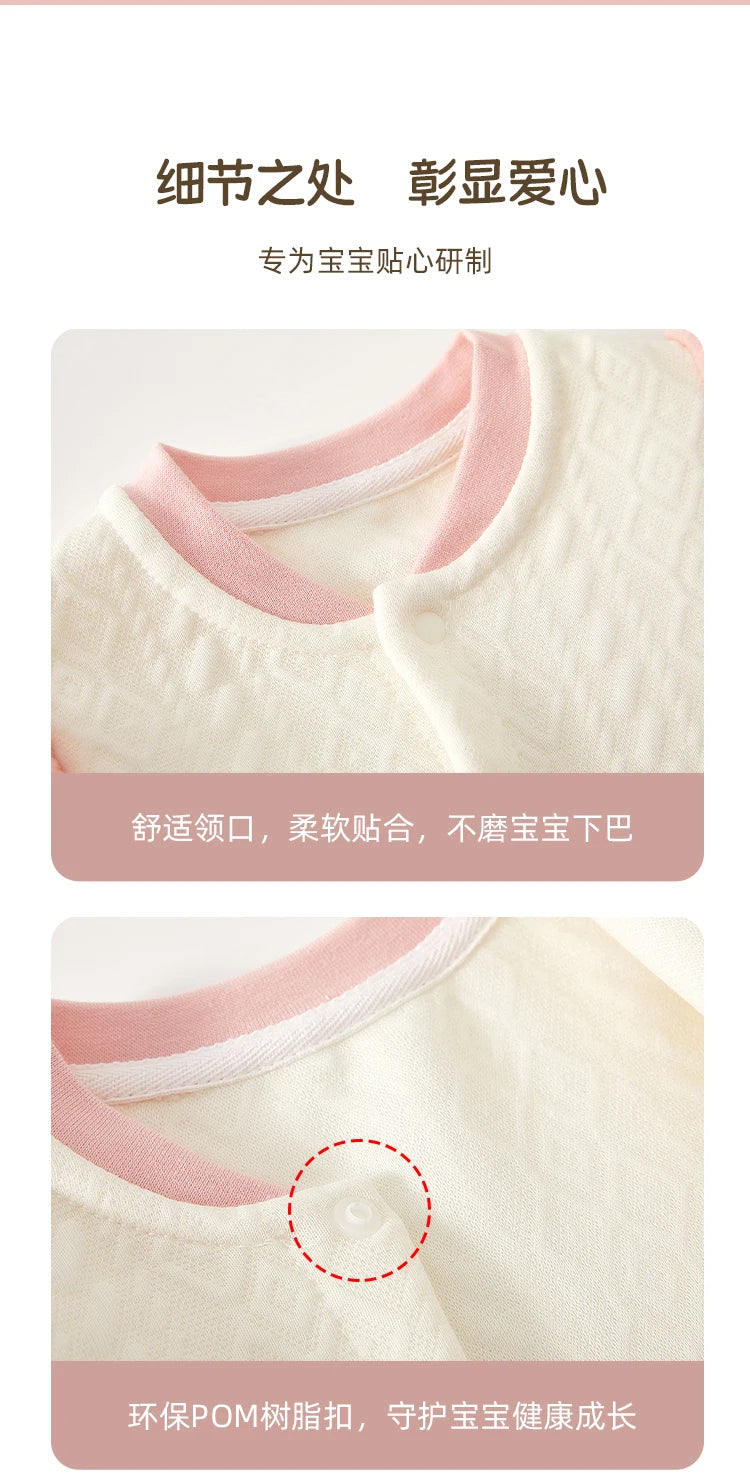Baby Clothes for Autumn, Class A, Baby Girl Full-Month Outfit, One-Piece Suit, Baby Silk-Lined Warm Newborn Romper