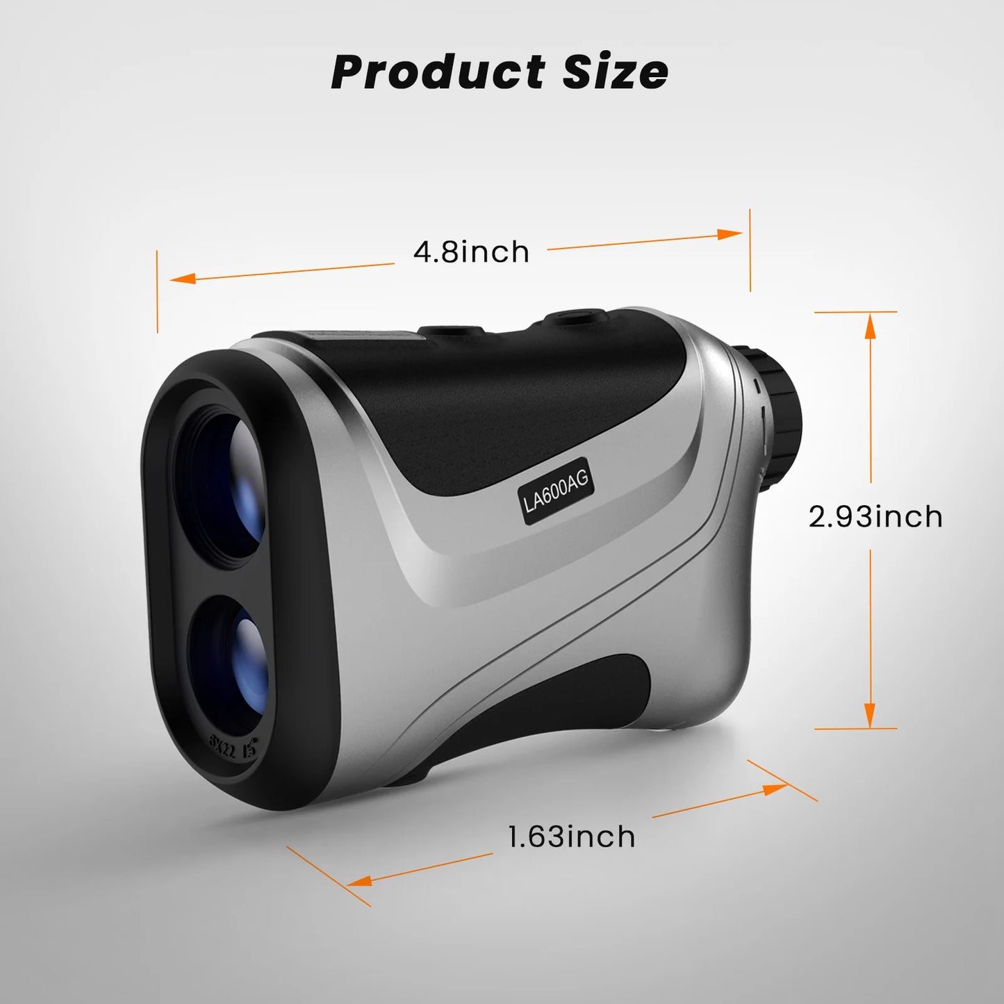 iMeter Golf Rangefinder with Flag Lock Slope Correction 650 Yards Laser Range Finder Angle Height Continuous Distance Meter