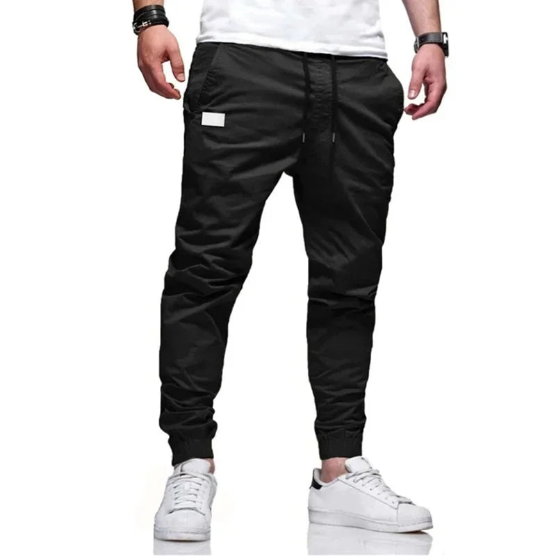 NEW Spring Autumn Slim Men Pants sport Joggers trousers Men Solid Color Straight Pants thin Woven Sweatpants men casual Trousers