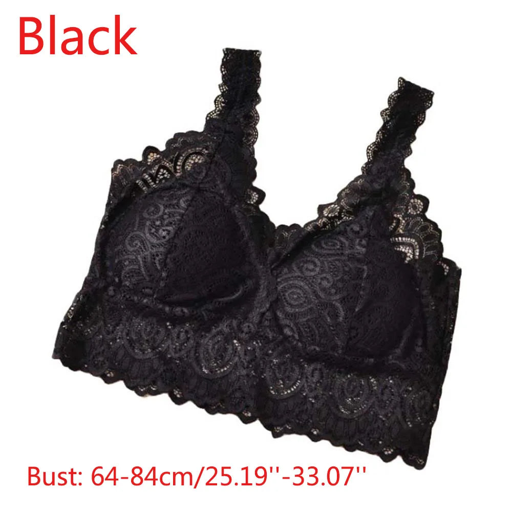 Summer Women Lace Cotton Tank Tops Sexy V Neck Lace Crochet Vest Casual Camisole Bralette Bustier Unpadded Bra