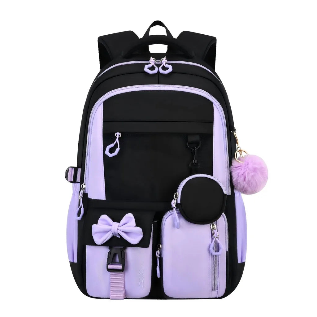 School Bags Ergonomic 3 Piece School Bag Set Pencil Pouch Large Capacity School Backpack For Campus Study After-School Short