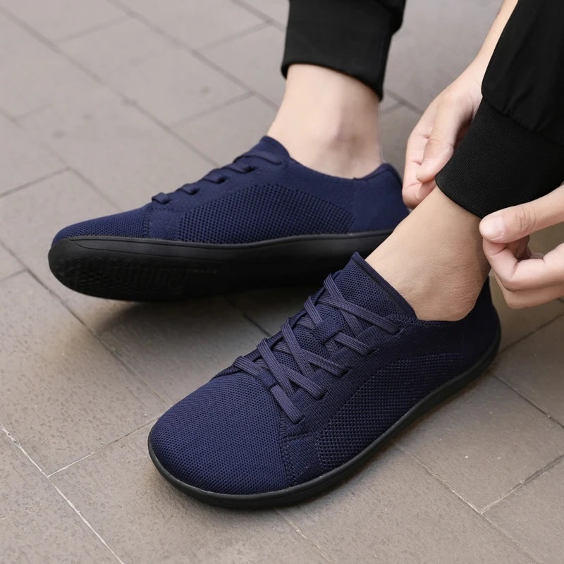 New wide toe shoes with wide toe, barefoot mesh fabric, breathable casual shoes