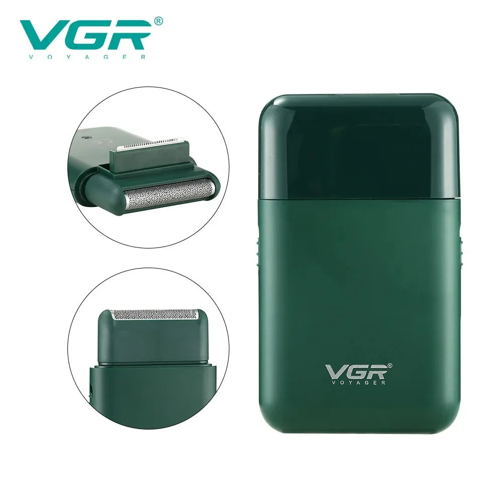 VGR Beard Trimmer Rechargeable Beard Trimmer Professional Beard Shaver Electric Shaver Mini Razor Shaving Machine for Men V-390