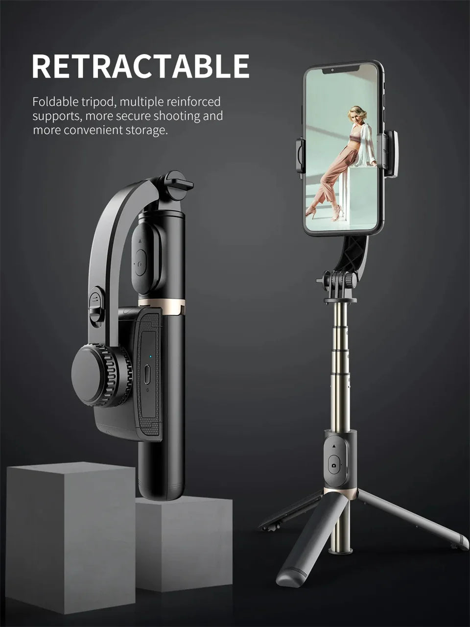 Handheld Gimbal Stabilisateur Estabilizador Selfie Stick Smartphone Action Kameralar Bluetooth Tripod For Live Broadcast