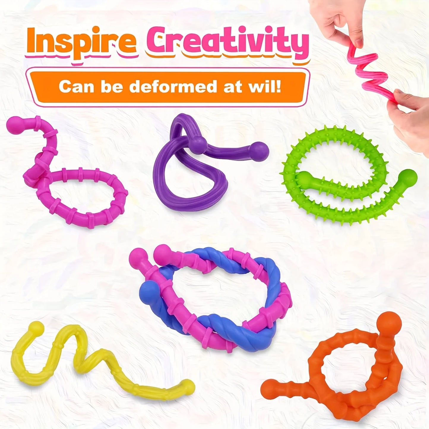 Fidget Toys Sensory Sticks Autism Textured Calming Sensory Toys Classroom Student Anxiety Relief Travel Activity Relaxation Toys