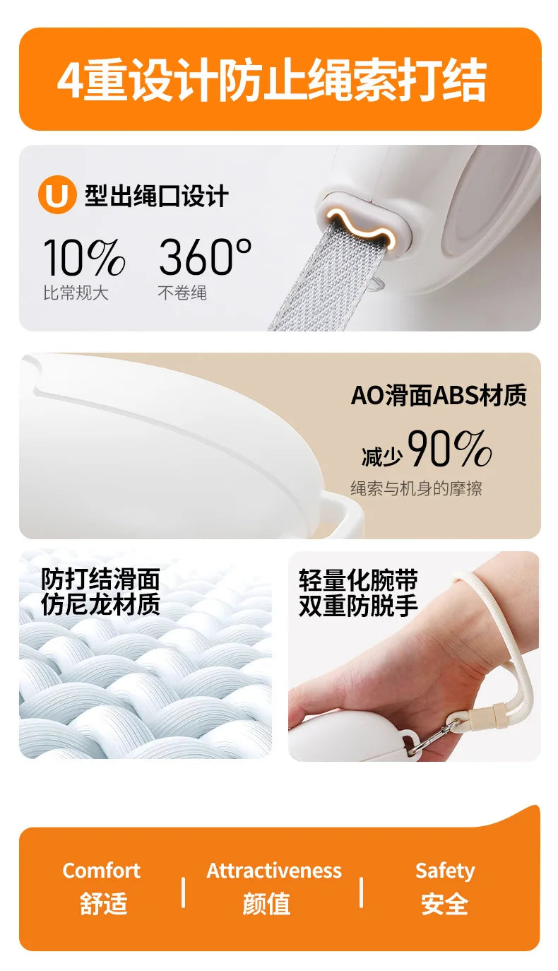 Pet Leash, Luminous Automatic Retractable Pet Supplies Leash