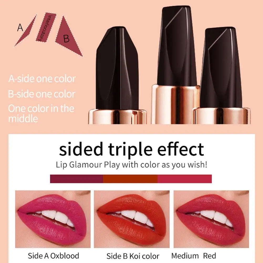 Aloe Vera Lip Balm Stick 3 Color Long Lasting Nourishing Lipstick, Temperature Changing Color Lip Gloss for Daily Makeup