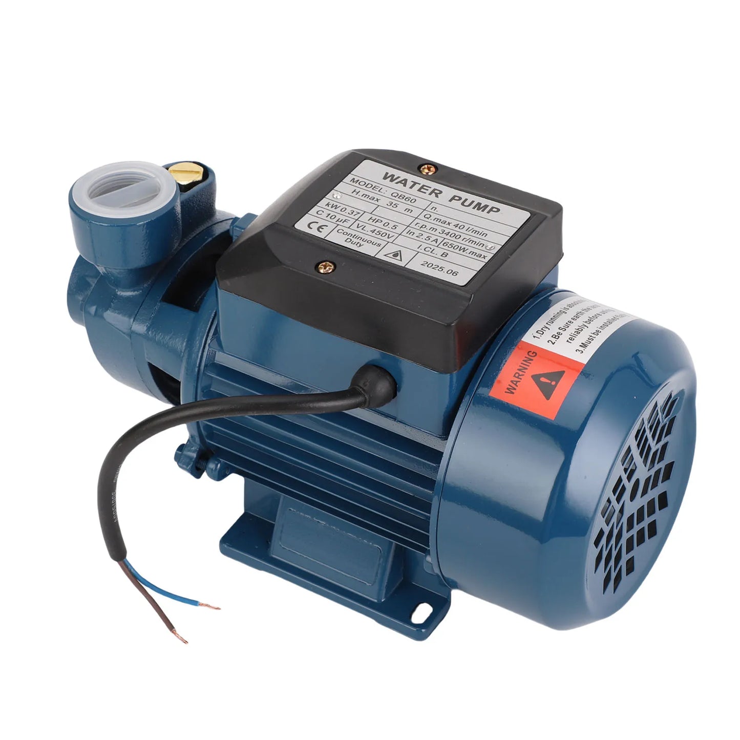 Solar  Solar  650W 3400rpm 35m Lift 1in Outlet Pressure Boosting 40L/min Centrifugal Pump
