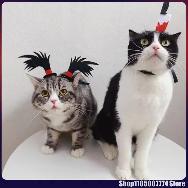 Pet Costume Funny Headwear for Cat Puppy Dog Halloween Photography Props Party Supplies Pet Accessories