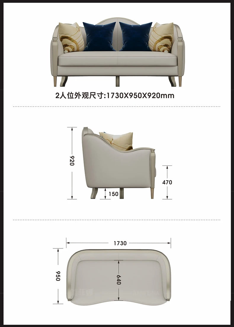Classic Waterprof Sofa Designer Adults Romantic Cushion Sofa Elegant Living Room Muebles Para Habitacion Home Accessories
