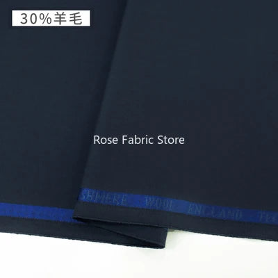 1 Meter 30% Woolen Twill Suit Fabrics Worsted Spring Summer High End Fabric Sewing Blazer Suit Handcrafts Anti Wrinkle Serge