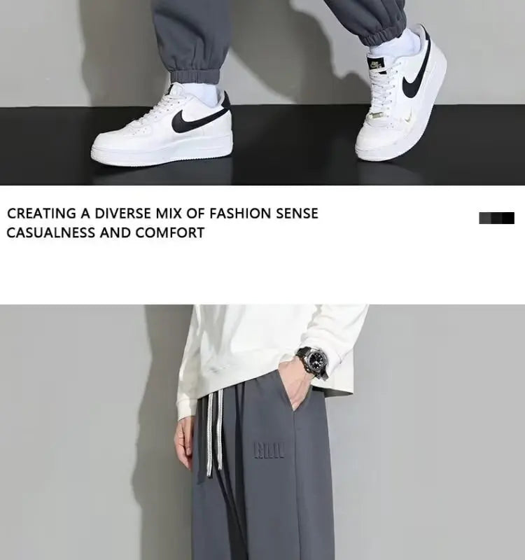 Men's Trousers Casual Trousers Loose Popular Sports Pants Versatile Casual Pants for Boys