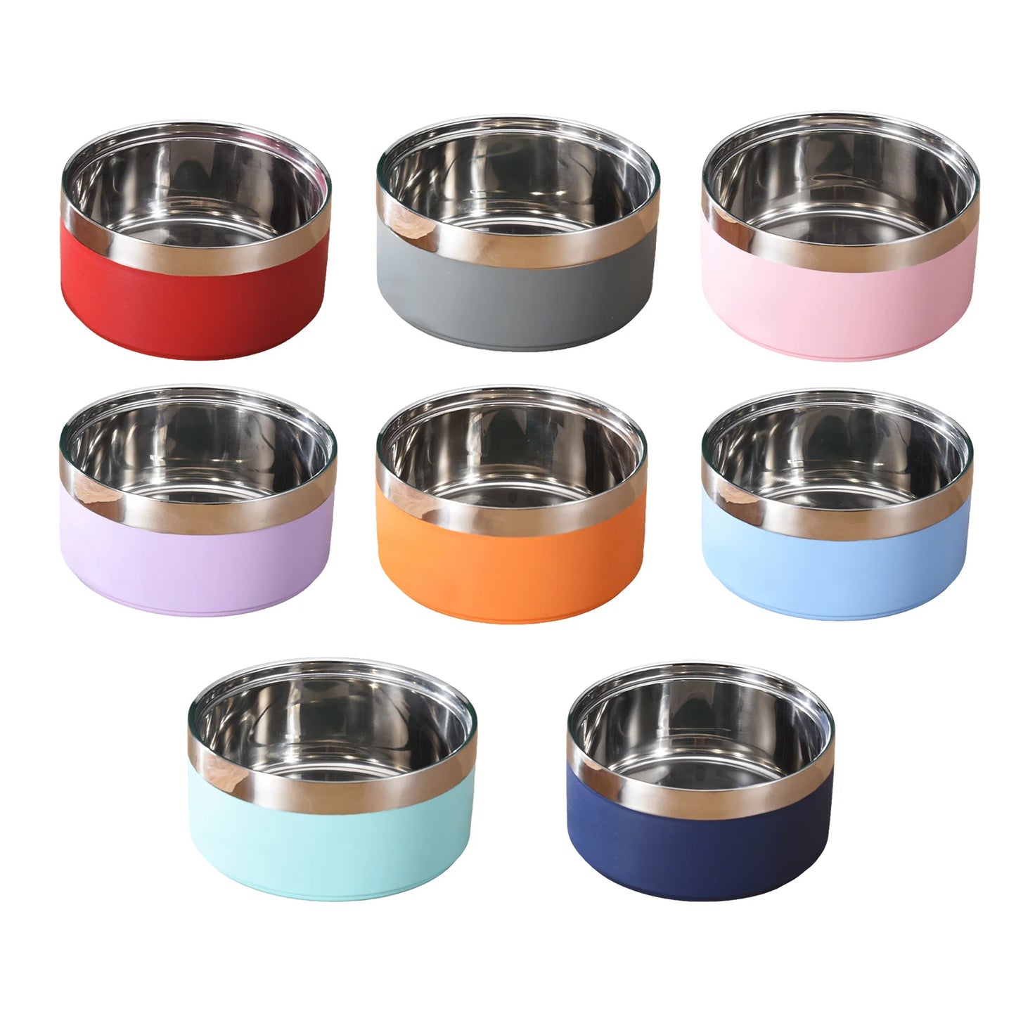 Pet Commonly Used Stainless Steel Bowl Non Slip Durable Well Heat Resistance Container For Cute Kitty Or Lively Puppy Daily