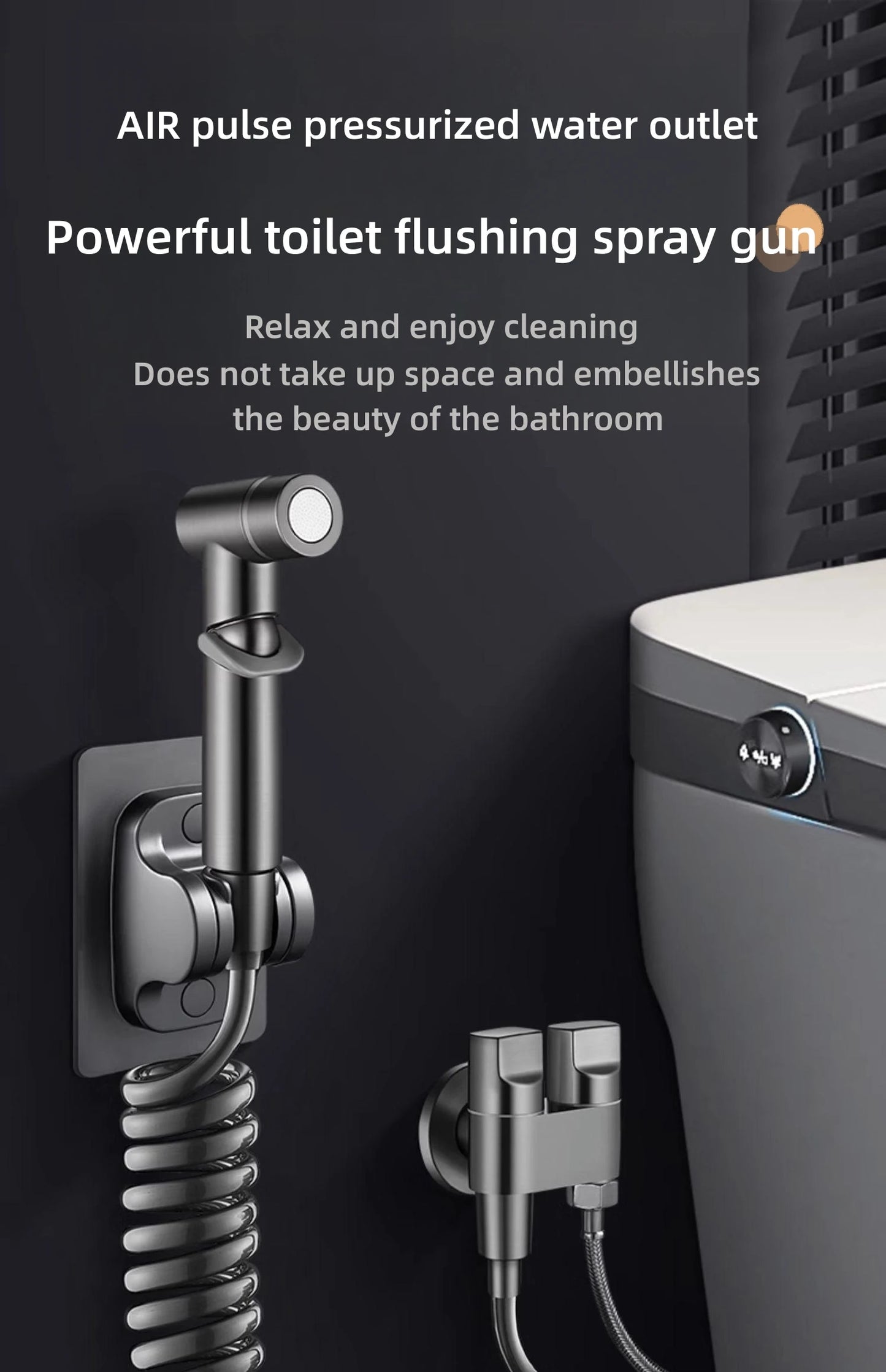 Bidet Spray Set Water Jet High Pressure Handheld Bidet Sprayer Toilet Cleaning Hygienic Shower for Bathroom Accessories