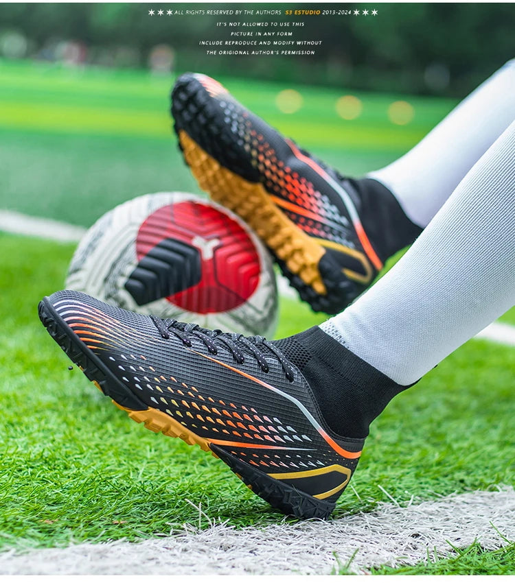 Football Shoes Men X2308 White TF/FG Original Professional Youth Anti-slip Indoor Fast Soccer Outdoor Training Football Sneaker