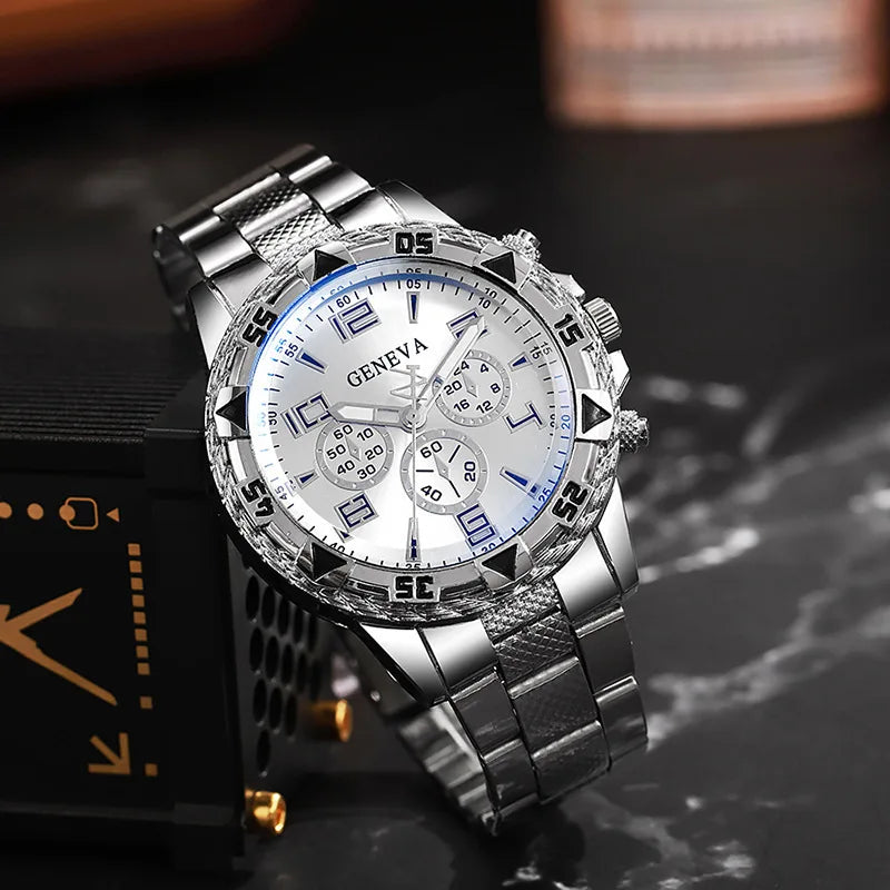 Men Watches Luxury Brand Watches for Men Fashion High Quality Quartz Wristwatches Business Steel Strap Sports Male Clock