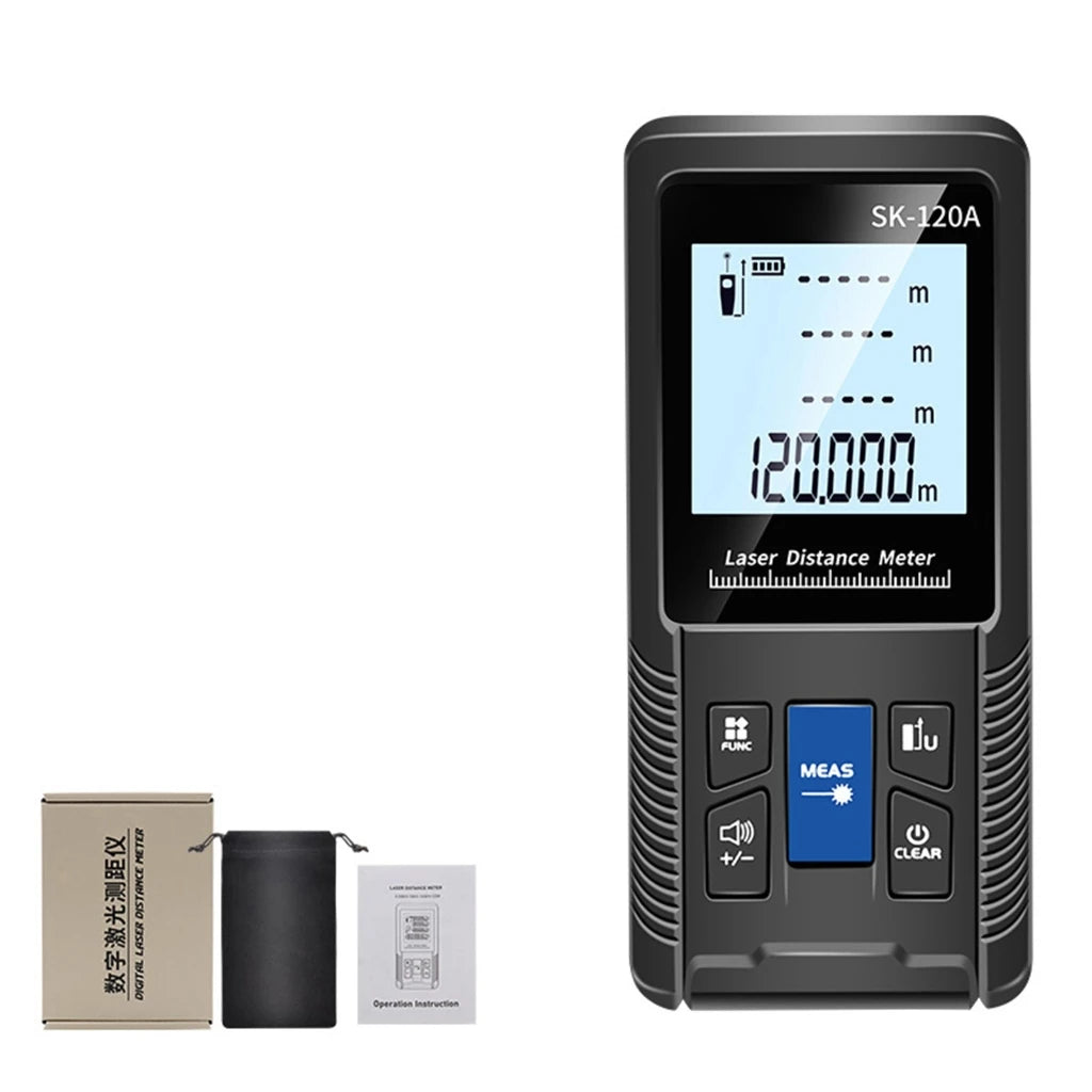 1PC Portable Handheld Lasers Measure Tape Tool Digital Display Distance Meter Intelligent Rangefinder 40m 50m 70m 100m 120m