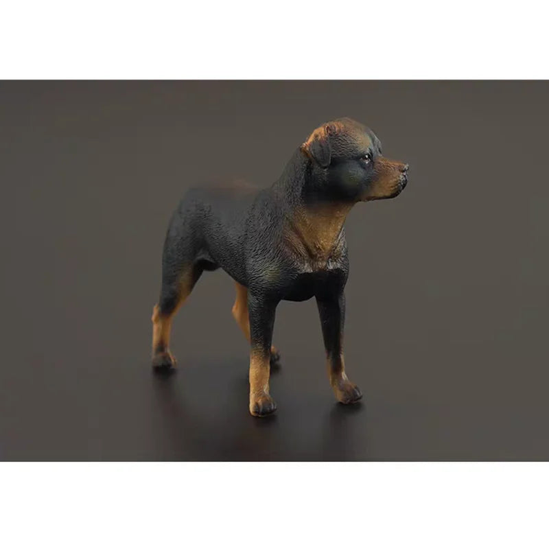 Simulated Rottweiler dog model pet dog desktop decoration puppy home ornament