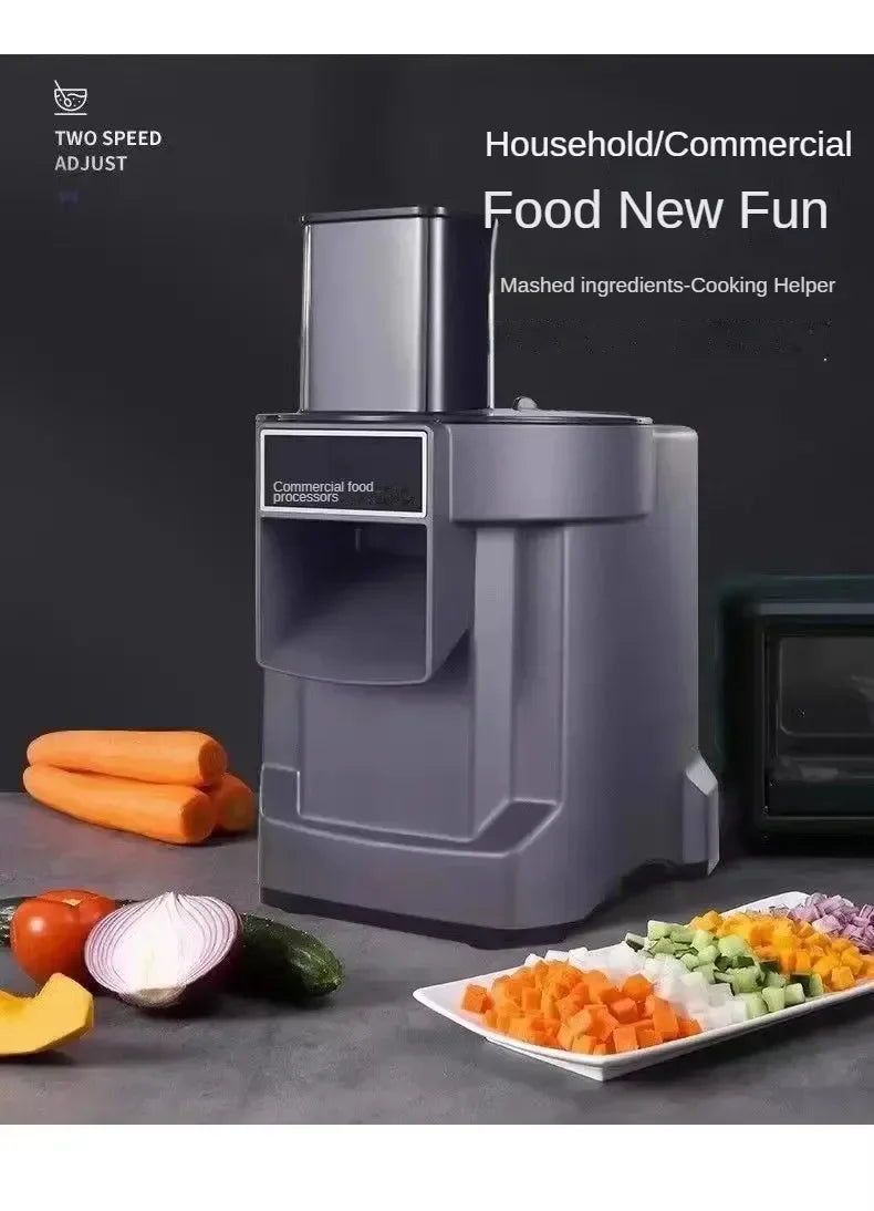 Vegetable Cutter Commercial High Power Family Party Multifunctional Automatic Dicing Slicing Shredding Chopp Vegetable