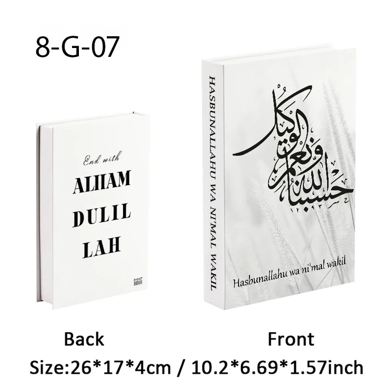 Islamic Fake Book Storage Box Luxury Decorative Books Kaaba Mosque Muslims Moroccan Coffee Table Home Bedroom Ramadan Decor 2026