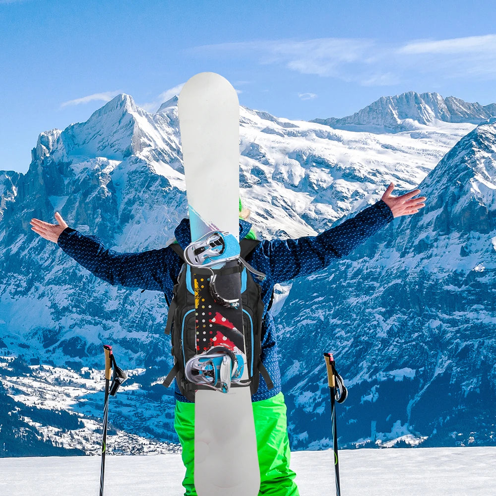 Ski Boot Backpack for Ski Travel, Wet Dry Separation Keeps Boots and Gear Organized, Large Capacity Water-Resistant Storage