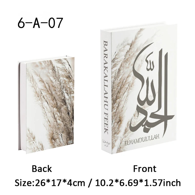 Islamic Fake Book Storage Box Luxury Decorative Books Kaaba Mosque Muslims Moroccan Coffee Table Home Bedroom Ramadan Decor 2026
